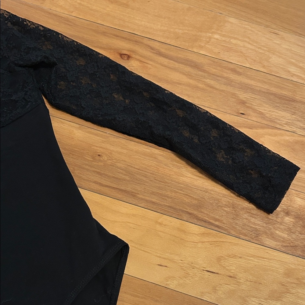 Black Lace Kids Leotard or Bodysuit - Picture 4 of 5